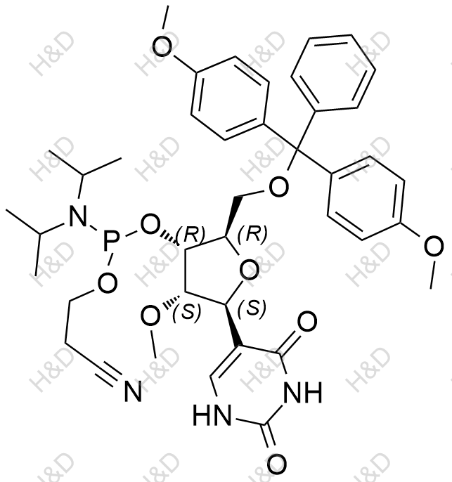 尿苷亚磷酰胺化学结构式