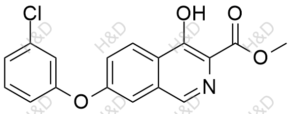 罗沙司他杂质52结构式