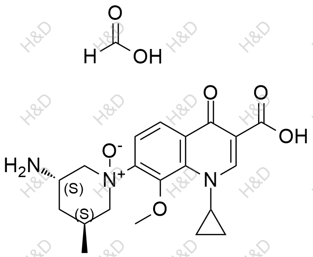 奈诺沙星杂质19(甲酸盐）结构式