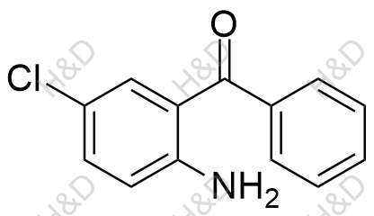 2-氨基-5-氯二苯甲酮化学结构式