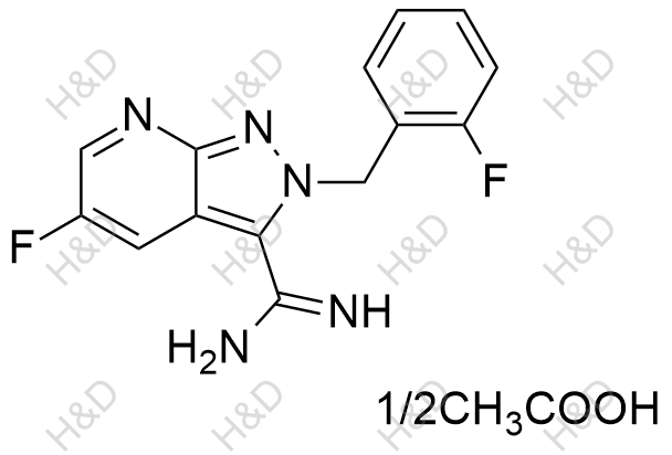 维立西呱杂质47（醋酸盐）结构式