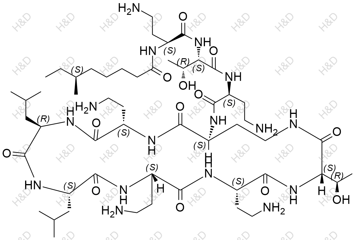 多粘菌素E1结构式