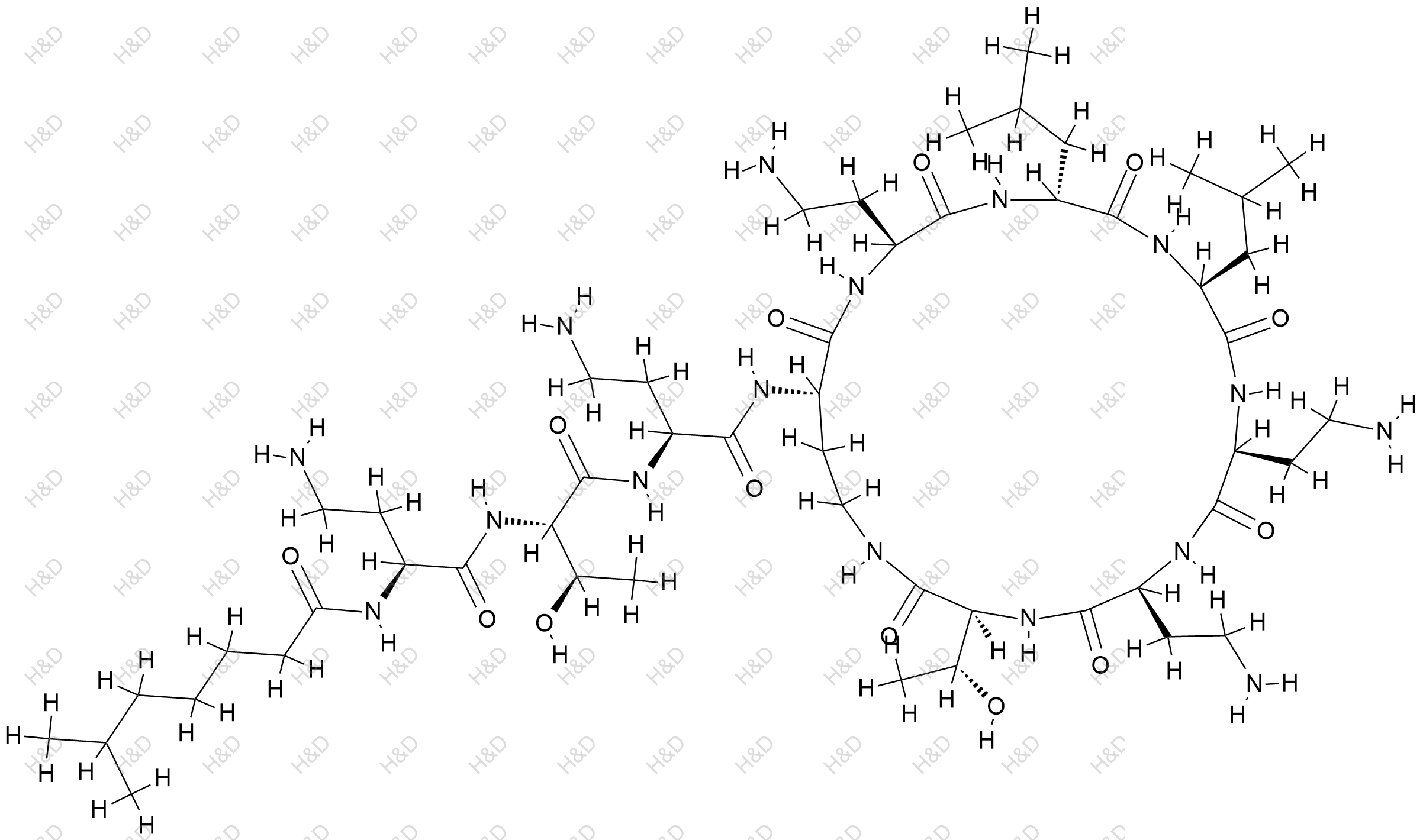 多粘菌素E2结构式