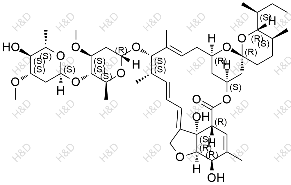 伊维菌素H2B1a结构式