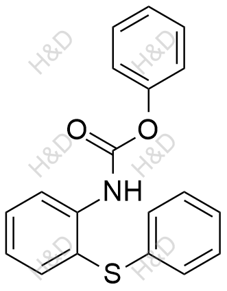 2-苯硫基氨基甲酸苯酯结构式
