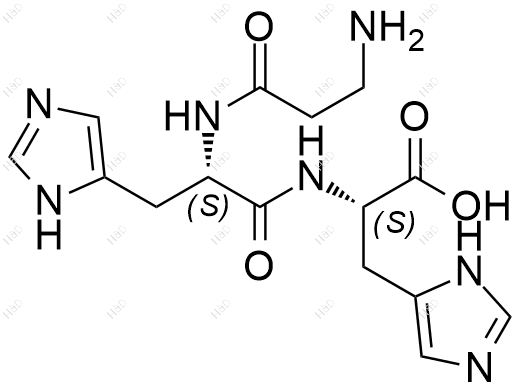 N-肌酰基组氨酸结构式