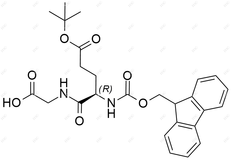 Fmoc-D-Glu(OtBu)-Gly-OH结构式