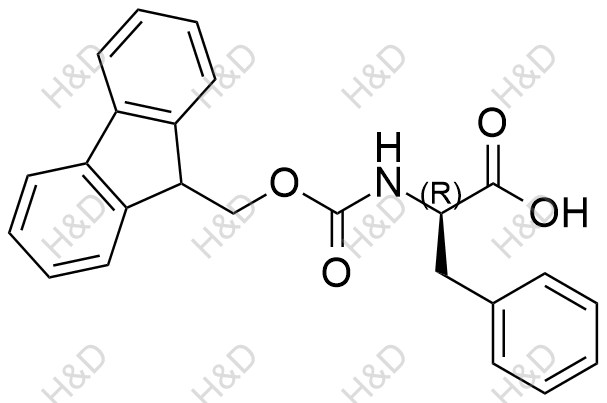 Fmoc-D-苯丙氨酸结构式