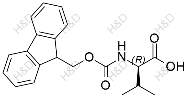 Fmoc-D-缬氨酸结构式