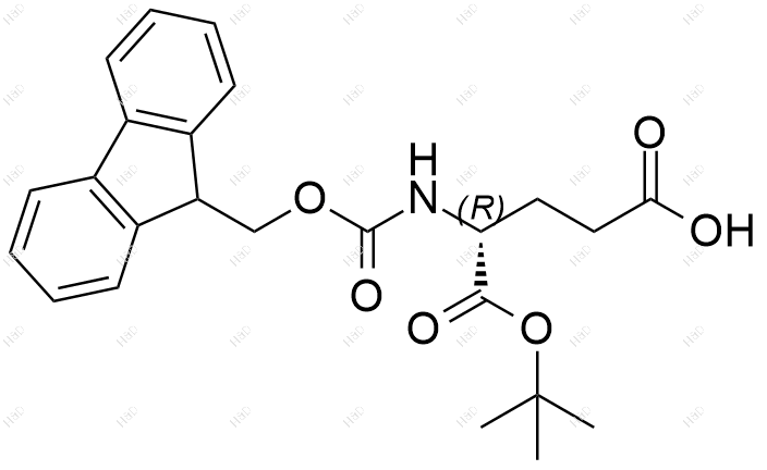 N-(9-芴甲氧羰基)-D-谷氨酸 1-叔丁酯结构式