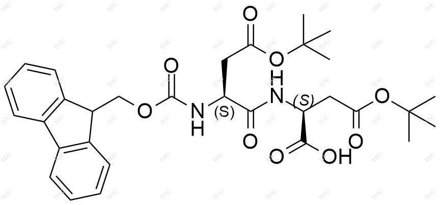Fmoc-Asp(OtBu)-Asp(OtBu)-OH结构式