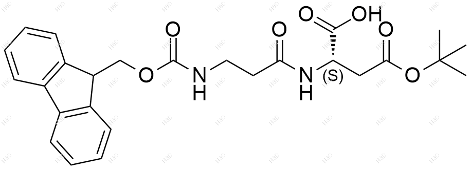 Fmoc-β-Ala-Asp(OtBu)-OH结构式