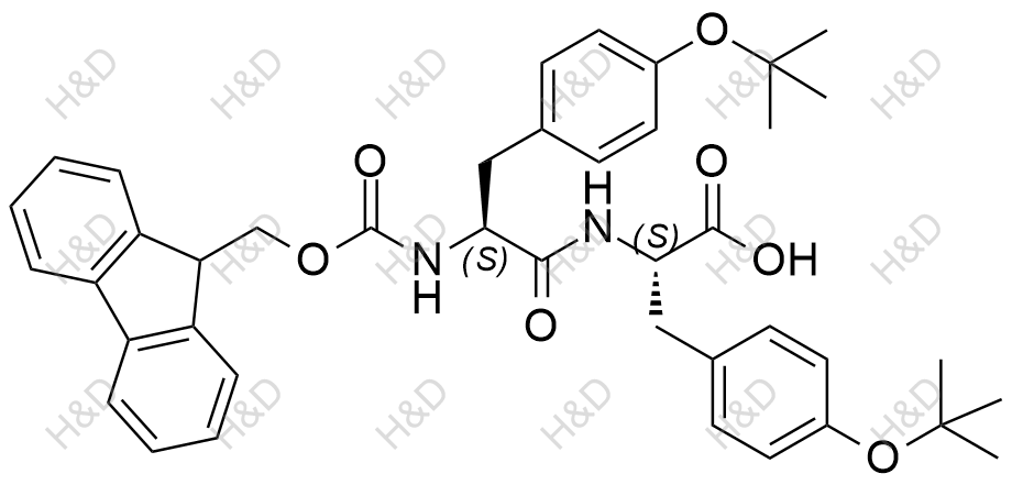 Fmoc-Tyr(tBu)-Tyr(tBu)-OH结构式