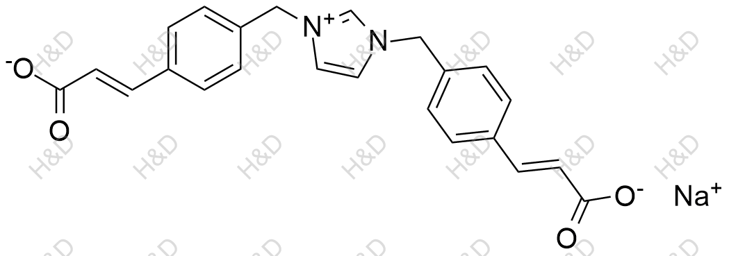 奥扎格雷杂质B（钠盐）结构式