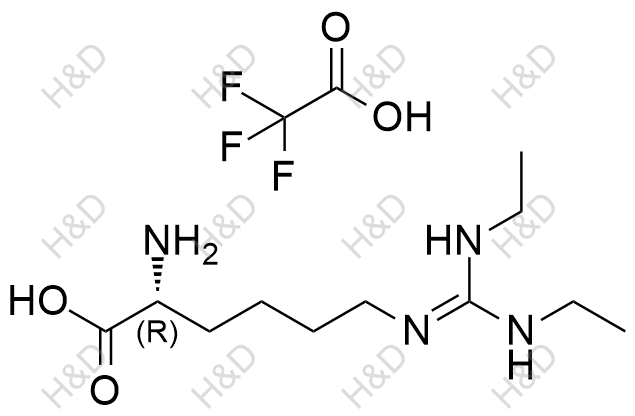 精氨酸杂质19(三氟乙酸盐)结构式