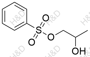 苯磺酸(2-羟基)丙酯化学结构式
