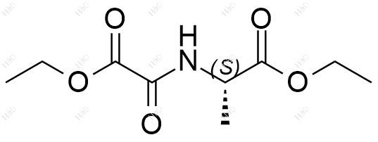N-乙氧草酰基-L-丙氨酸乙酯结构式