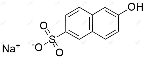 6-羟基-2-萘磺酸钠化学结构式