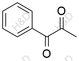 1-苯基-1，2-丙二酮化学结构式