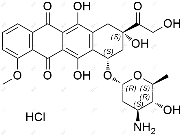 盐酸表柔比星结构式