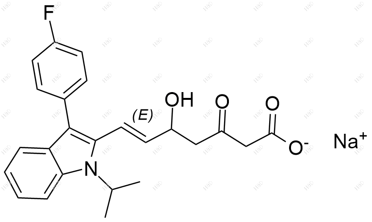氟伐他汀杂质34（钠盐）结构式