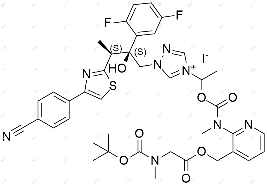 艾沙康唑杂质89(碘盐)结构式