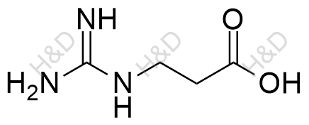 β-丙酸胍化学结构式