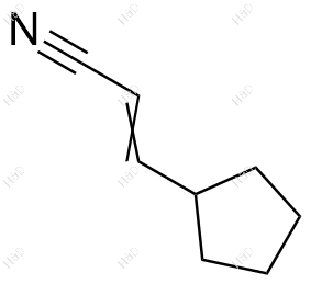 3-环戊基丙烯腈化学结构式