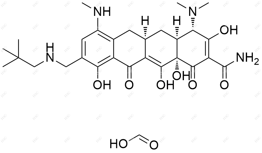 7-单甲基奥马环素（甲酸盐）结构式