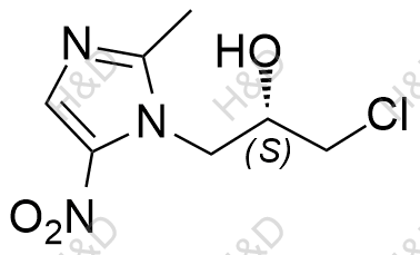 左奥硝唑酯杂质8结构式
