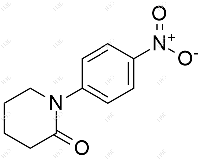 1-(4-硝基苯基)-2-哌啶酮结构式