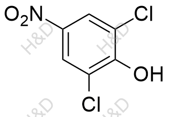 2,6-二氯-4-硝基苯酚化学结构式