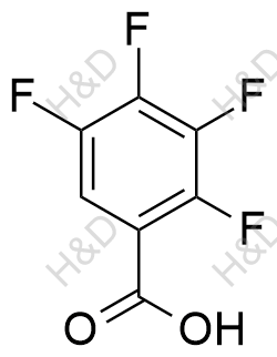 2,3,4,5-四氟苯甲酸化学结构式