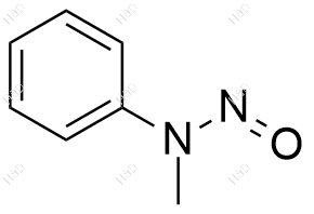 N-甲基-N-亚硝基苯胺结构式