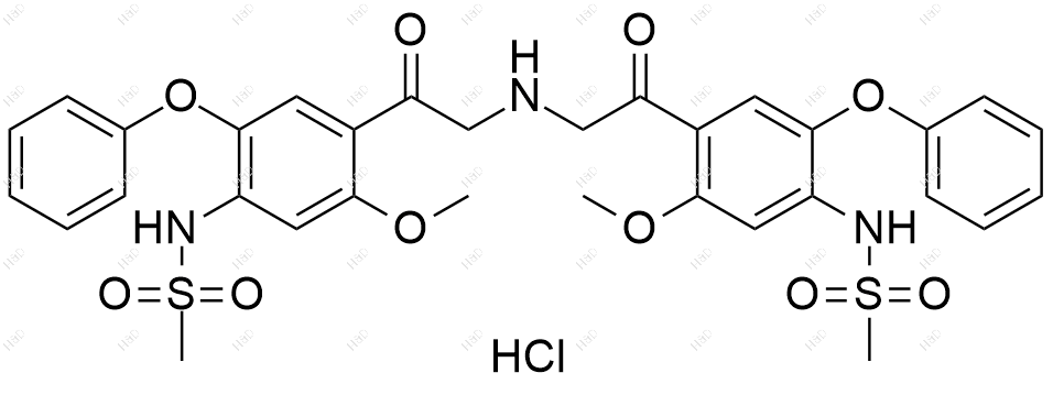 艾拉莫德杂质64(盐酸盐)结构式