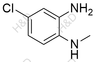4-氯-N1-甲基苯-2-胺化学结构式
