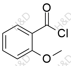 2-甲氧基苯甲酰氯化学结构式