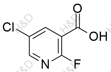 5-氯-2-氟烟酸化学结构式