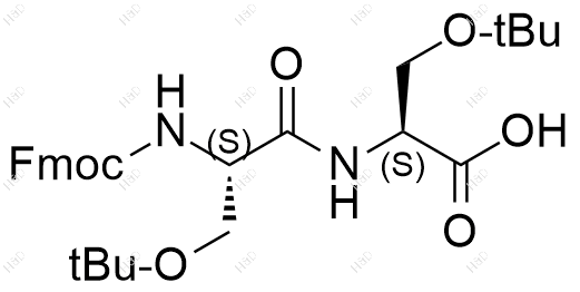Fmoc-Ser(tBu)-Ser(tBu)-OH结构式