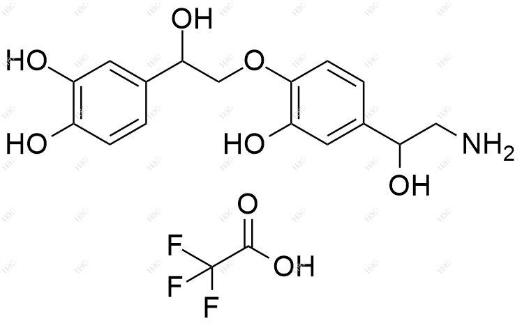 去甲肾上腺素杂质49(三氟乙酸盐)结构式