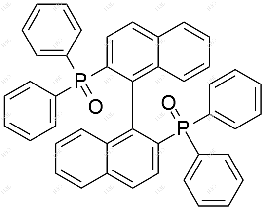 2,2'-双(二苯基氧膦)-1,1'-联萘结构式