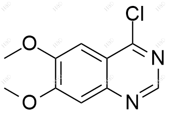 4-氯-6,7-二甲氧基喹唑啉化学结构式
