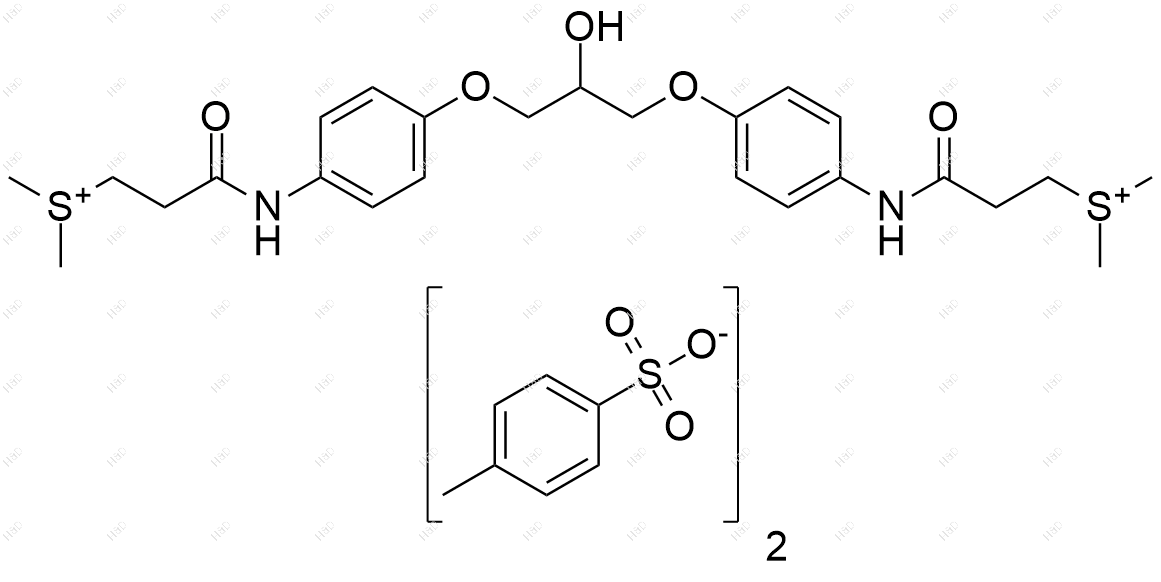 甲磺司特杂质5(二对甲苯磺酸）结构式