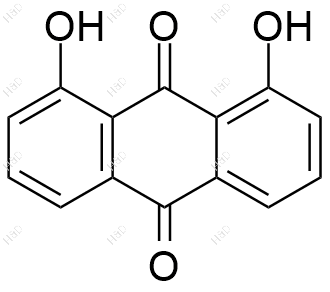 1,8-二羟基蒽醌化学结构式