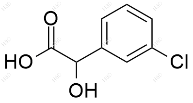 间氯扁桃酸化学结构式