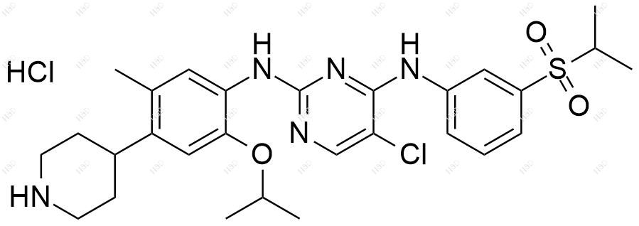 色瑞替尼杂质7(盐酸盐)结构式