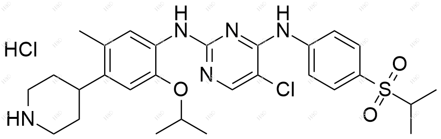 色瑞替尼杂质8(盐酸盐)结构式