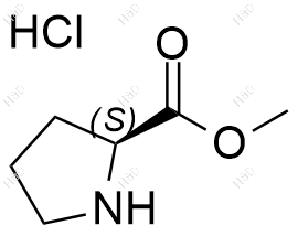 L-脯氨酸甲酯盐酸盐化学结构式