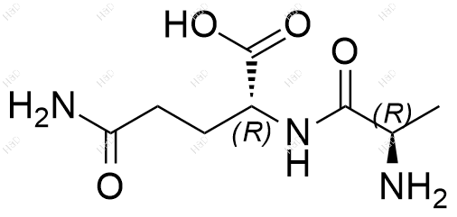 D-丙氨酰-D-谷氨酰胺化学结构式