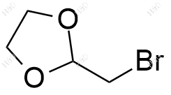 2-溴甲基-1,3-二氧戊环化学结构式